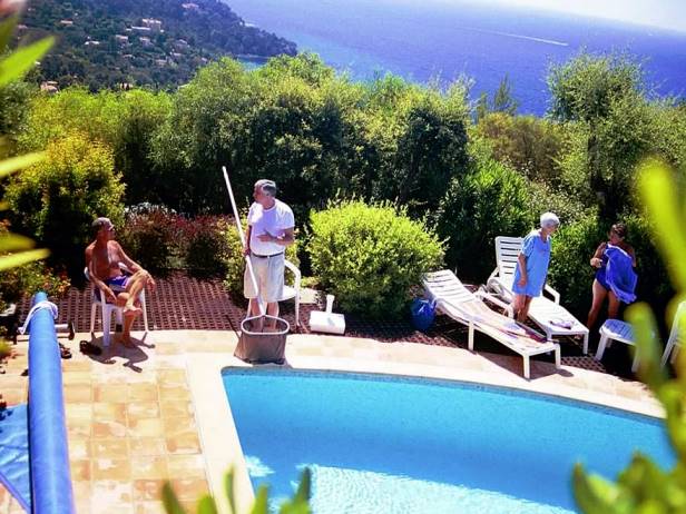 Villa Pool over Mediterranean